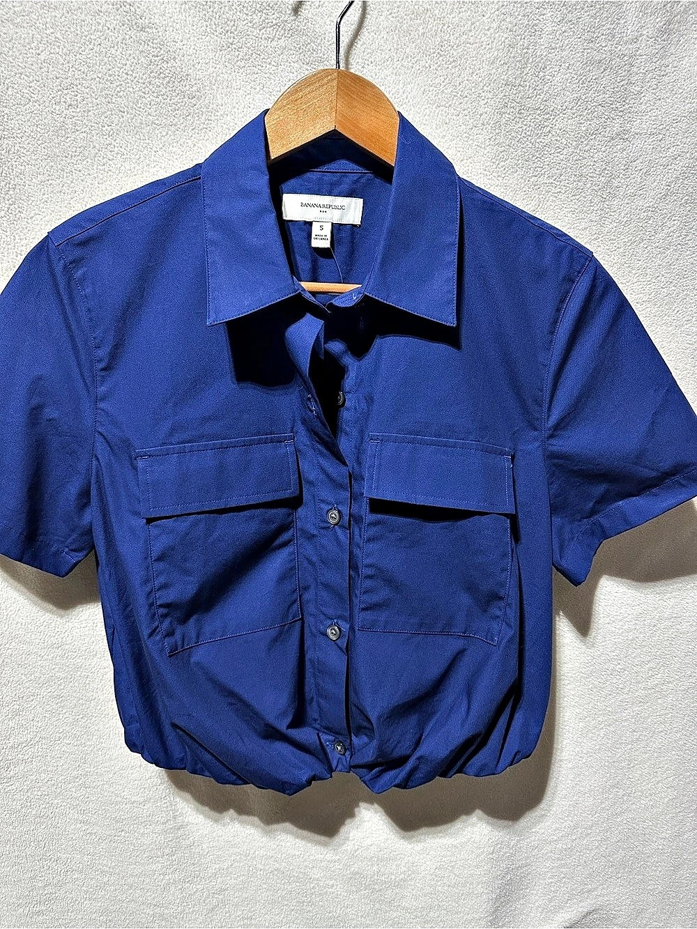 Banana Republic Utility Pocket Shirt in Blue Small New with Tags